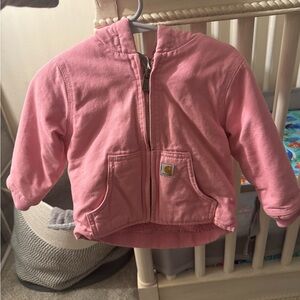 Carhartt Kids Soft Pink Hoodie jacket